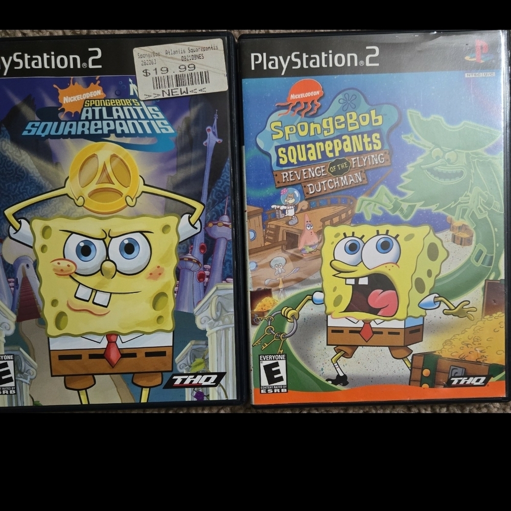 SpongeBob bundle for Ps2, complete, tested.